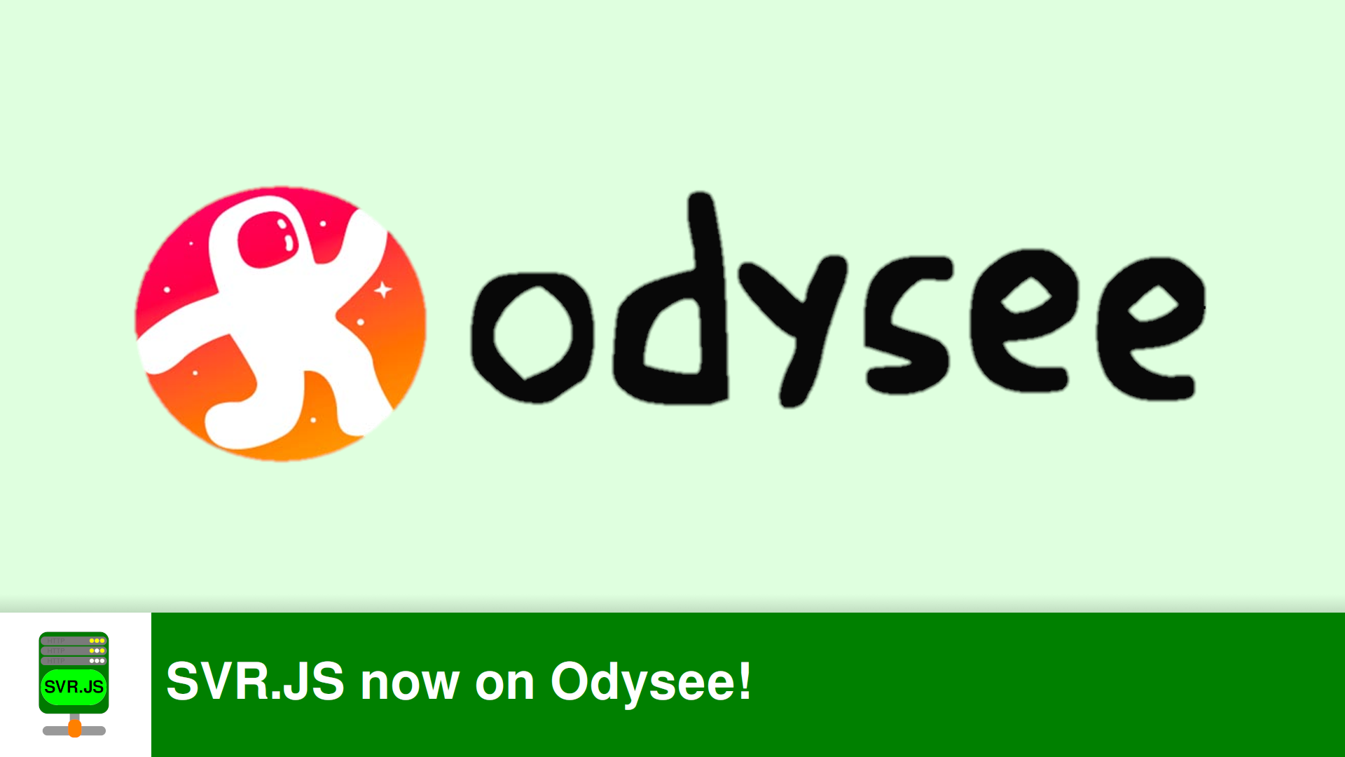 SVR.JS now on Odysee!