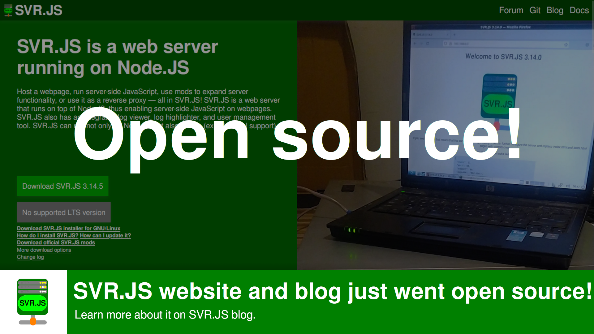 SVR.JS website and blog just went open source!