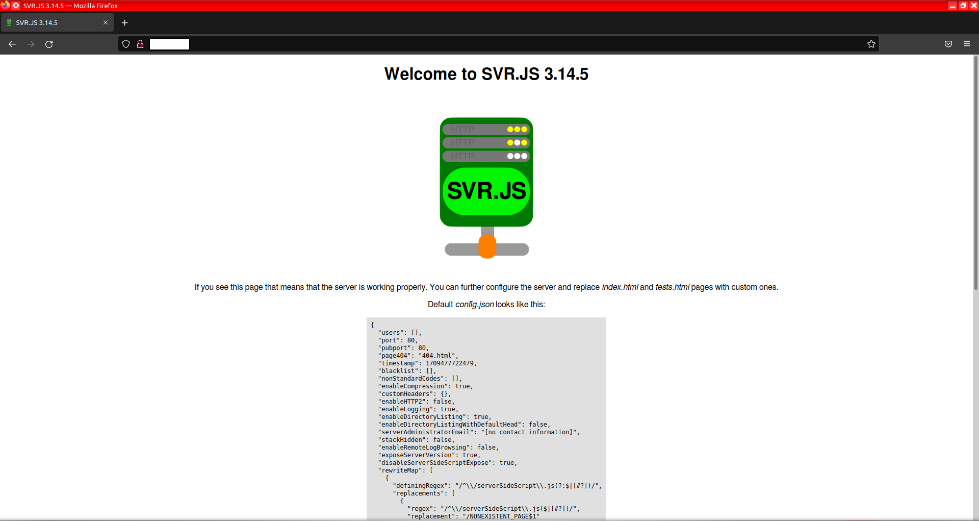 SVR.JS default page